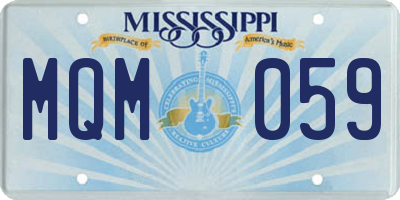 MS license plate MQM059