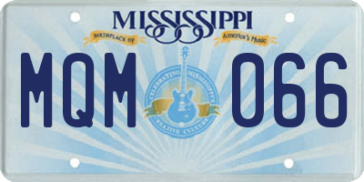 MS license plate MQM066