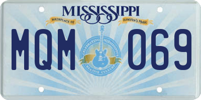 MS license plate MQM069