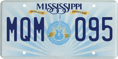MS license plate MQM095