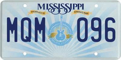 MS license plate MQM096