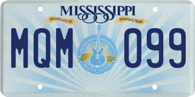 MS license plate MQM099