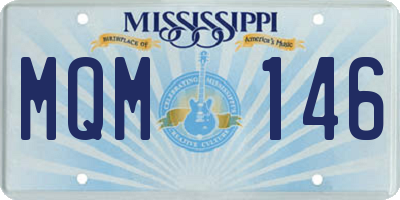MS license plate MQM146