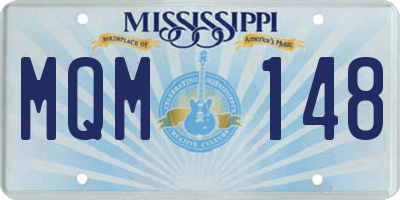 MS license plate MQM148