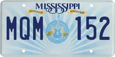 MS license plate MQM152