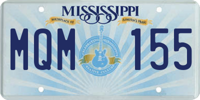 MS license plate MQM155
