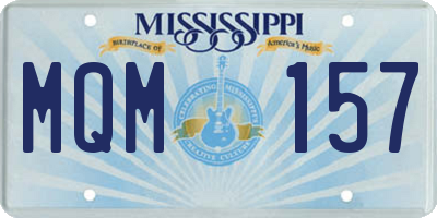 MS license plate MQM157