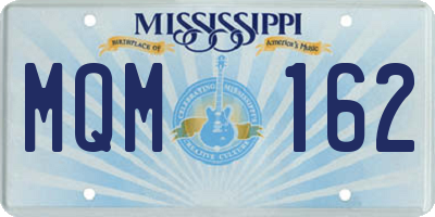 MS license plate MQM162
