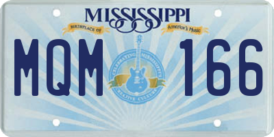 MS license plate MQM166