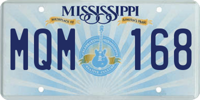 MS license plate MQM168