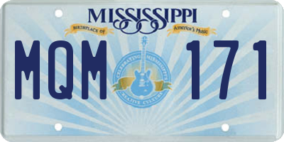 MS license plate MQM171