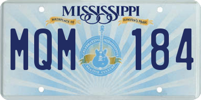 MS license plate MQM184