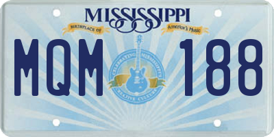 MS license plate MQM188
