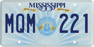MS license plate MQM221