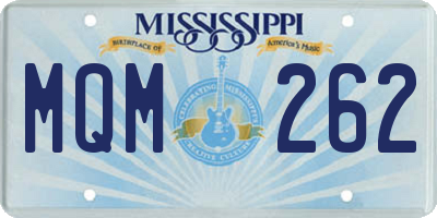 MS license plate MQM262