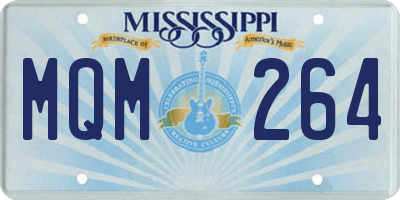 MS license plate MQM264
