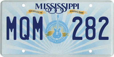 MS license plate MQM282