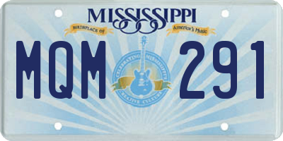 MS license plate MQM291