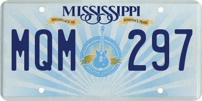 MS license plate MQM297