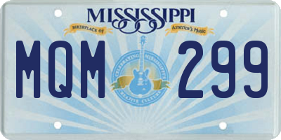 MS license plate MQM299