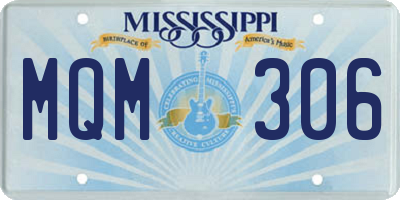 MS license plate MQM306