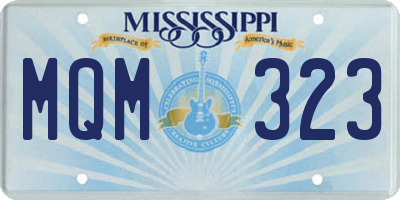 MS license plate MQM323