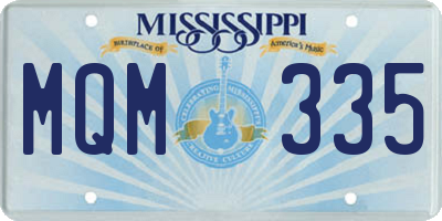 MS license plate MQM335
