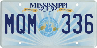 MS license plate MQM336