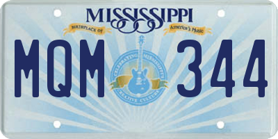 MS license plate MQM344