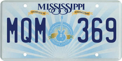 MS license plate MQM369