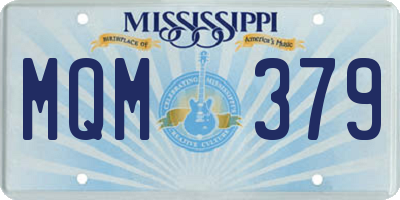 MS license plate MQM379