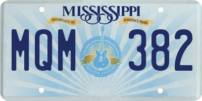 MS license plate MQM382