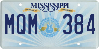 MS license plate MQM384