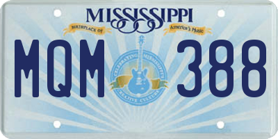 MS license plate MQM388