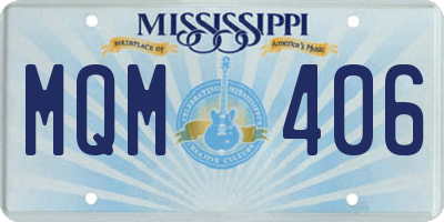 MS license plate MQM406