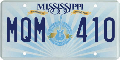 MS license plate MQM410