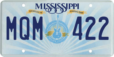 MS license plate MQM422