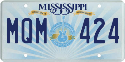 MS license plate MQM424