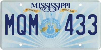 MS license plate MQM433