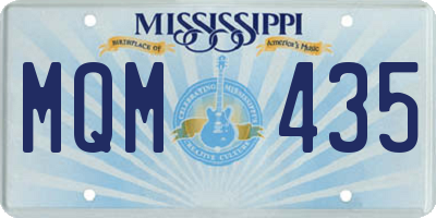 MS license plate MQM435