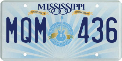 MS license plate MQM436