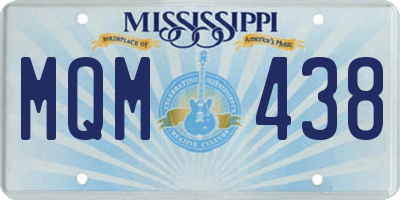 MS license plate MQM438