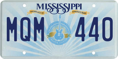 MS license plate MQM440
