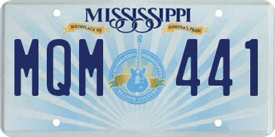 MS license plate MQM441