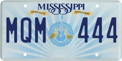 MS license plate MQM444