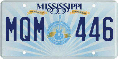 MS license plate MQM446