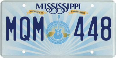 MS license plate MQM448