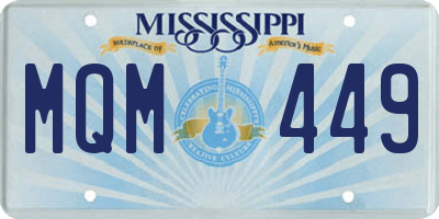 MS license plate MQM449