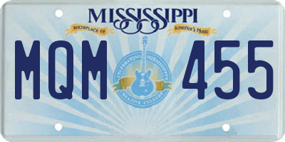 MS license plate MQM455