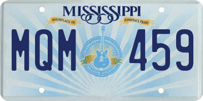MS license plate MQM459